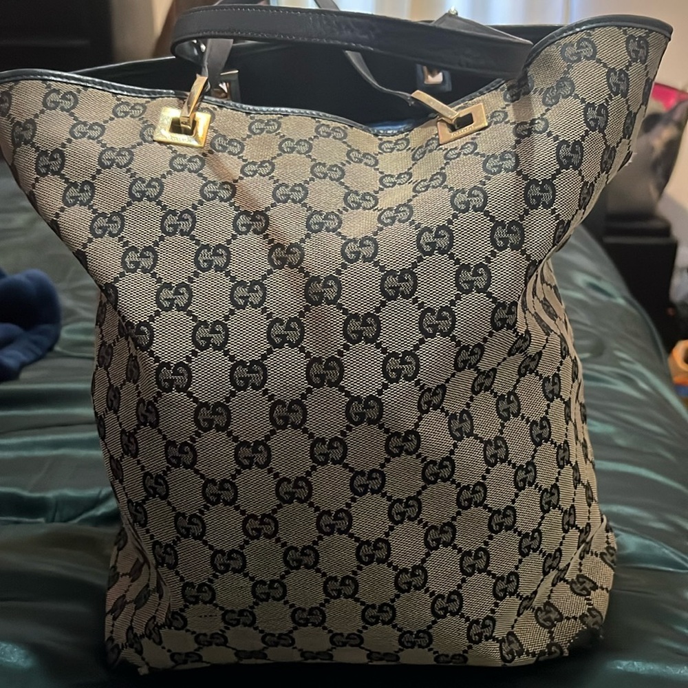Gucci Brown monogram shoppers tote
